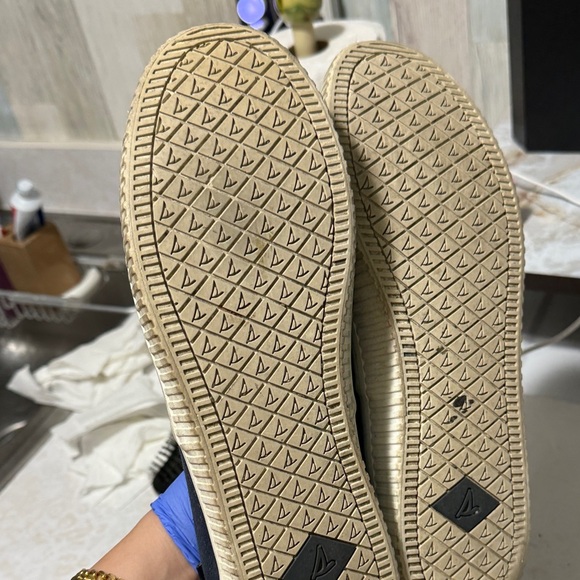 Sperry Navy Canvas Slip-On Sneakers - Picture 3 of 3